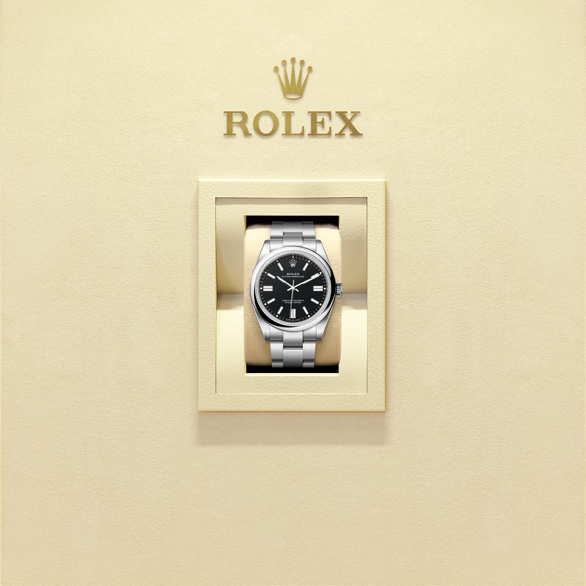 Unworn 2025, Rolex Oyster Perpetual, Oystersteel 41mm, Black dial, Domed Oyster, Ref# 134300-0008, box and papers