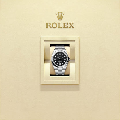 Unworn 2025, Rolex Oyster Perpetual, Oystersteel 41mm, Black dial, Domed Oyster, Ref# 134300-0008, box and papers