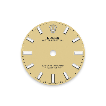 Unworn 2025, Rolex Oyster Perpetual, Oystersteel, 31mm, Beige dial, Domed Oyster, Ref# 277200-0013, box and papers