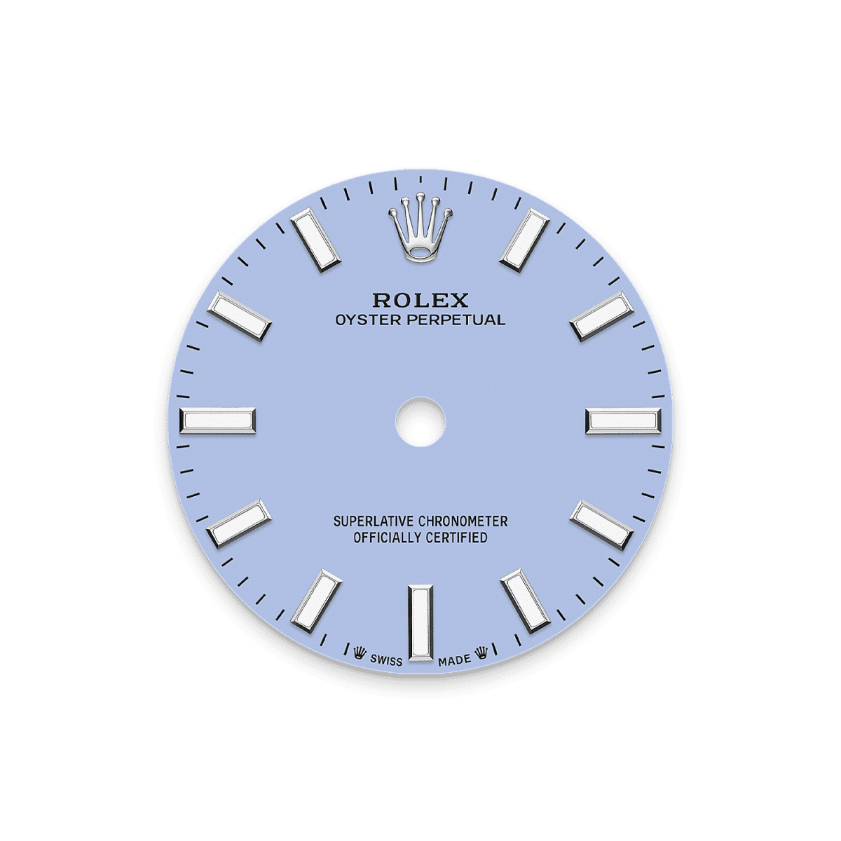 Unworn 2025, Rolex Oyster Perpetual, Oystersteel, 28mm, Lavender dial, Domed Oyster, Ref# 276200-0008, box and papers