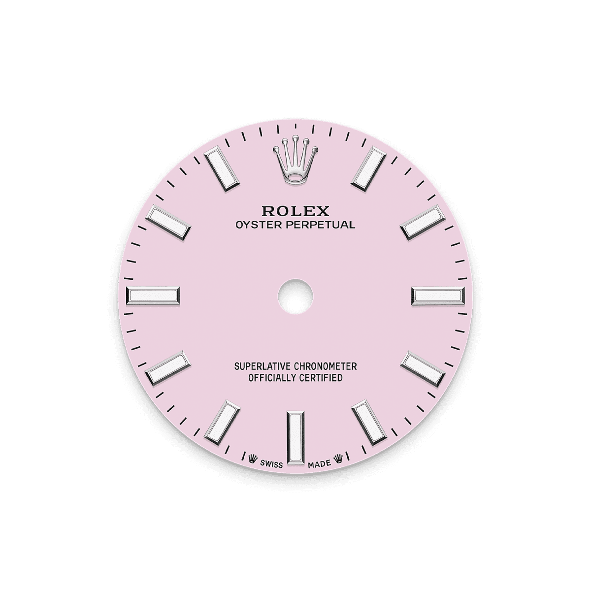 Unworn 2025, Rolex Oyster Perpetual, Oystersteel, 28mm, Candy pink dial, Domed Oyster, Ref# 276200-0009, box and papers