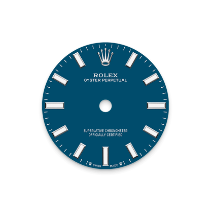 Unworn 2025, Rolex Oyster Perpetual, Oystersteel, 28mm, Blue dial, Domed Oyster, Ref# 276200-0011, box and papers