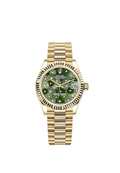 Rolex Datejust 31mm, 18k Yellow Gold and Diamonds, Ref# 278278-0046