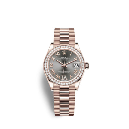 Rolex Datejust 31, 18kt Everose Gold, Ref# 278285RBR-0027