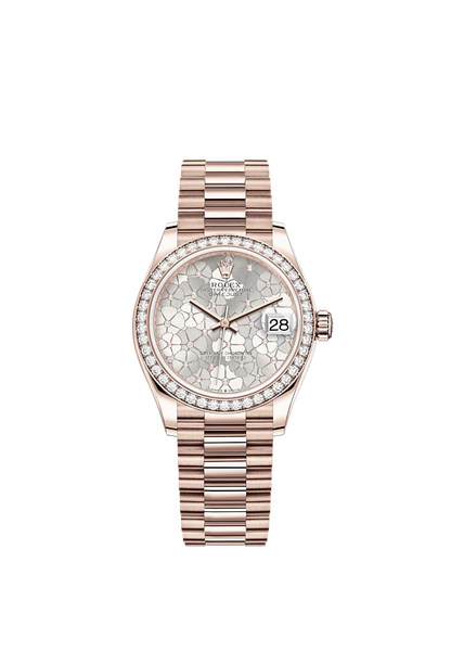 Rolex Datejust 31mm, 18k Everose Gold and Diamonds, Ref# 278285rbr-0036