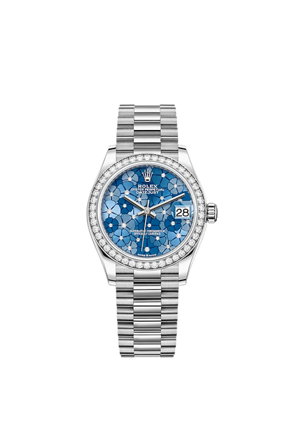 Rolex Datejust 31mm, 18k White Gold and Diamonds, Ref# 278289rbr-0025