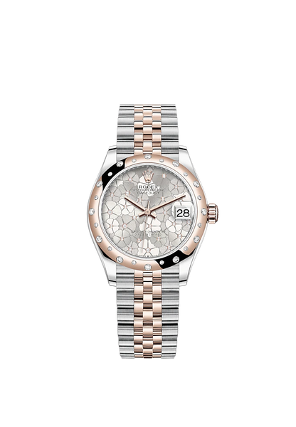 Rolex Datejust 31mm, Oystersteel and 18k Everose Gold with Diamonds, Ref# 278341rbr-0032