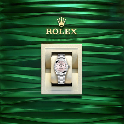 Rolex Datejust 31, Oystersteel, 18kt White Gold and diamonds, Ref# 278344RBR-0033