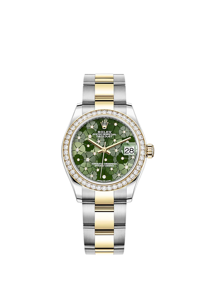 Rolex Datejust 31mm, Oystersteel and 18k Yellow Gold with Diamonds, Ref# 278383rbr-0031