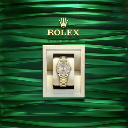 Rolex Lady-Datejust 28, 18kt Yellow Gold and diamonds, Ref# 279138RBR-0005