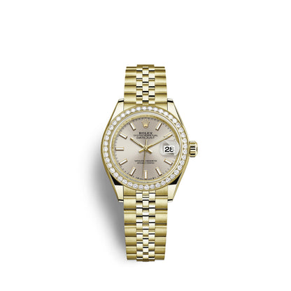 Rolex Lady-Datejust 28, 18kt Yellow Gold and diamonds, Ref# 279138RBR-0012