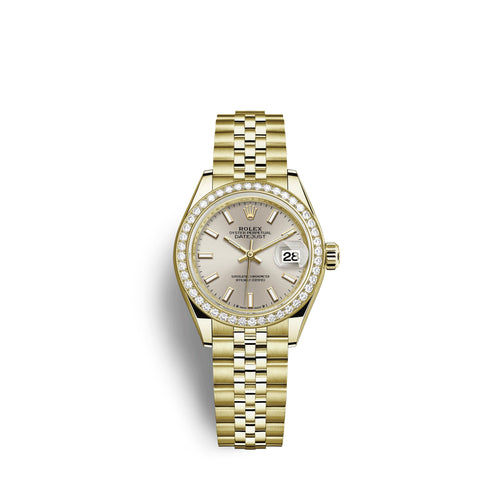 Rolex Lady-Datejust 28, 18kt Yellow Gold and diamonds, Ref# 279138RBR-0012