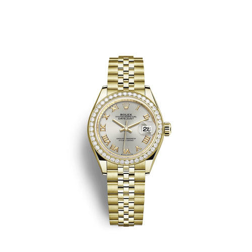 Rolex Lady-Datejust 28, 18kt Yellow Gold and diamonds, Ref# 279138RBR-0018