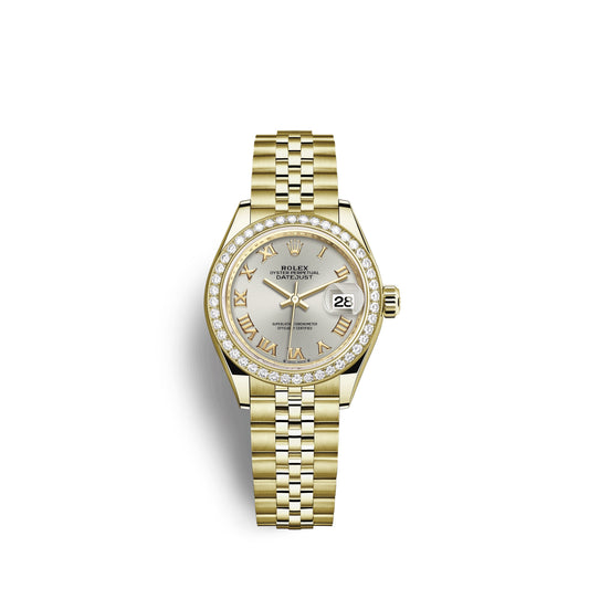 Rolex Lady-Datejust 28, 18kt Yellow Gold and diamonds, Ref# 279138RBR-0018
