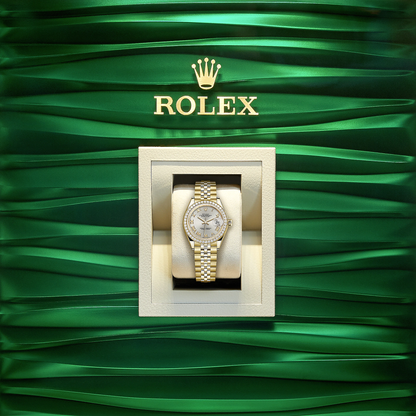 Rolex Lady-Datejust 28, 18kt Yellow Gold and diamonds, Ref# 279138RBR-0018