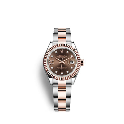 Rolex Lady-Datejust 28, Oystersteel and 18k Everose Gold, Ref# 279171-0004