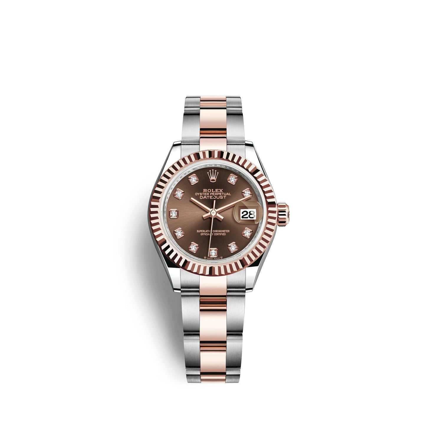 Rolex Lady-Datejust 28, Oystersteel and 18k Everose Gold, Ref# 279171-0012