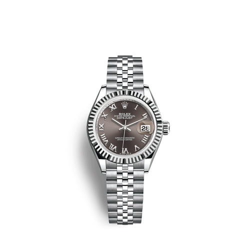 Rolex Lady-Datejust 28, Oystersteel and 18k White Gold, Ref# 279174-0013