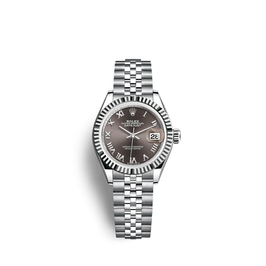 Rolex Lady-Datejust 28, Oystersteel and 18k White Gold, Ref# 279174-0013
