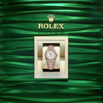 Rolex Lady-Datejust 28, 18k Everose Gold, Ref# 279175-0022