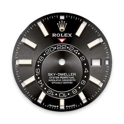 Rolex Sky-Dweller, 42mm, Oystersteel and 18k Yellow Gold, Black, Oyster, Ref# 336933-0003