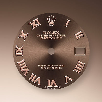 Rolex Lady-Datejust 28, 18kt Everose Gold and diamonds, Ref# 279135RBR-0016