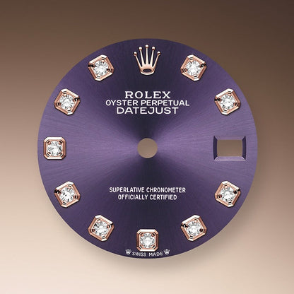 Rolex Lady-Datejust 28, 18kt Everose Gold and diamonds, Ref# 279135RBR-0020