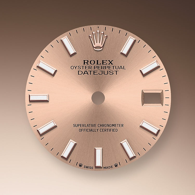 Rolex Lady-Datejust 28, 18kt Everose Gold and diamonds, Ref# 279135RBR-0026