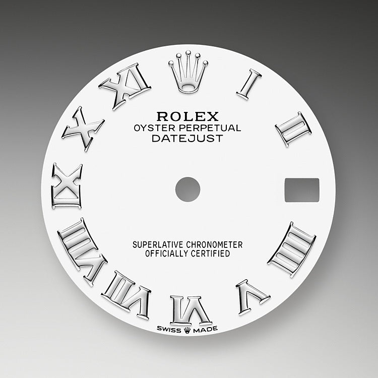 Rolex Datejust 31, Oystersteel, 18kt White Gold and diamonds, Ref# 278344RBR-0011