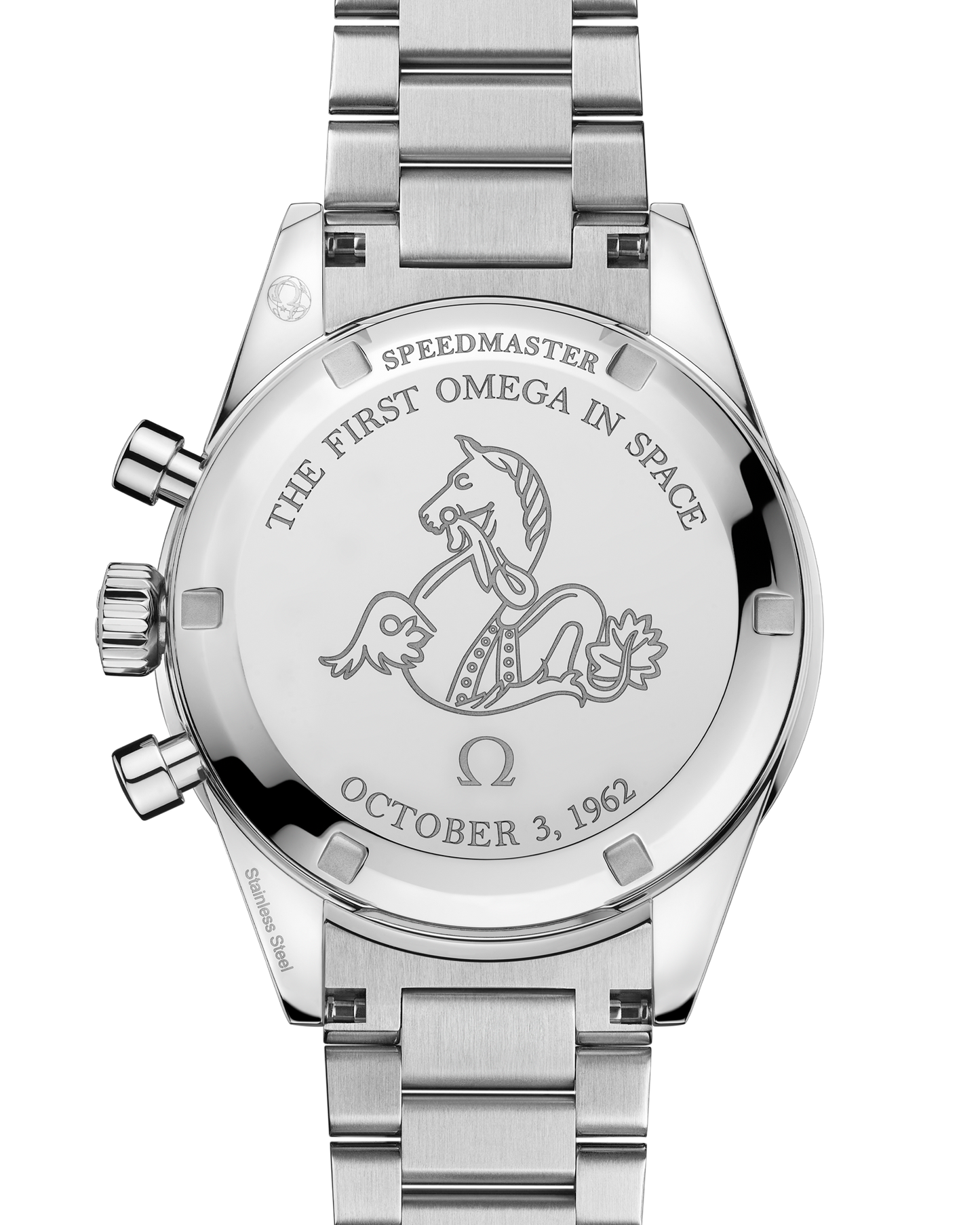 Unworn, Omega Speedmaster First Omega in Space, Co-Axial Chronograph, 39,7mm, Ref# 310.30.40.50.06.001, box and papers