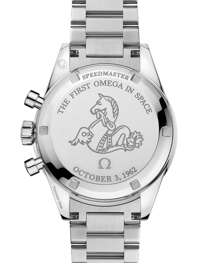 Unworn, Omega Speedmaster First Omega in Space, Co-Axial Chronograph, 39,7mm, Ref# 310.30.40.50.06.001, box and papers