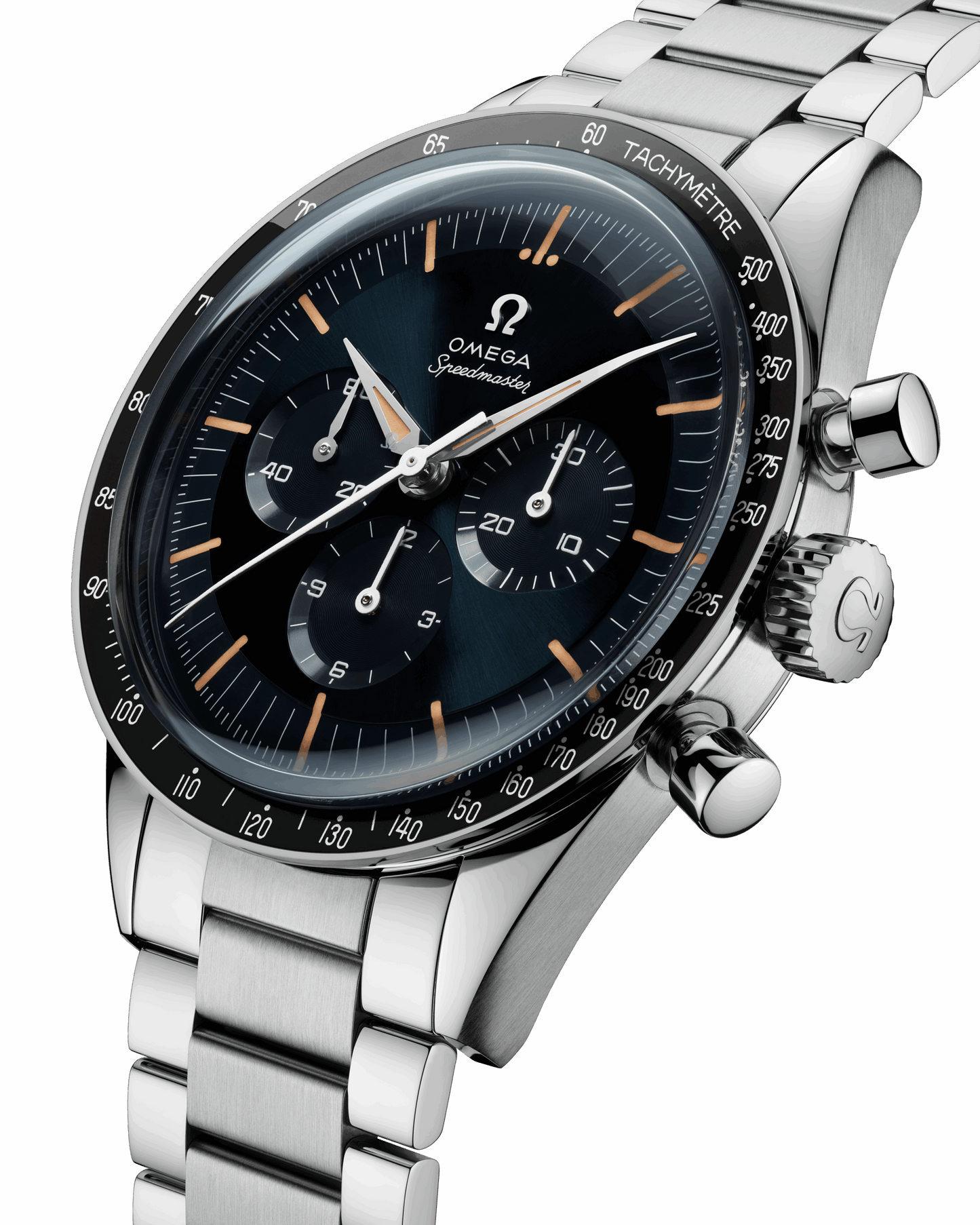 Unworn, Omega Speedmaster First Omega in Space, Co-Axial Chronograph, 39,7mm, Ref# 310.30.40.50.06.001, box and papers