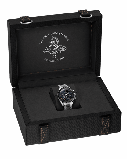 Unworn, Omega Speedmaster First Omega in Space, Co-Axial Chronograph, 39,7mm, Ref# 310.30.40.50.06.001, box and papers