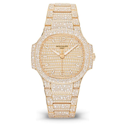 Patek Philippe Nautilus Haute Joaillerie Ladies Automatic Watch, 18K Rose Gold and Diamonds, 35,2mm, Ref# 7118/1450R-001