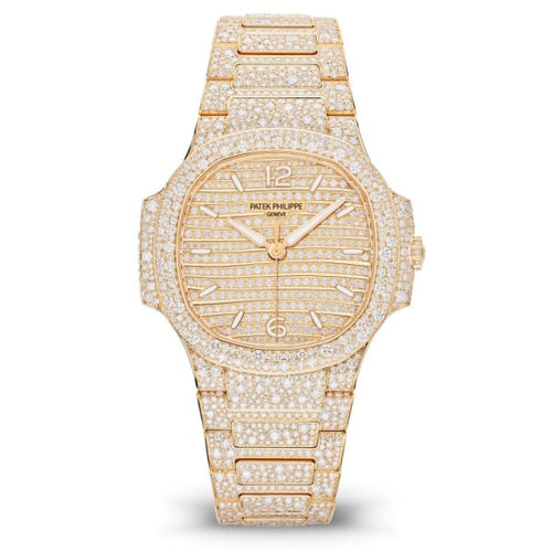 Patek Philippe Nautilus Haute Joaillerie Ladies Automatic Watch, 18K Rose Gold and Diamonds, 35,2mm, Ref# 7118/1450R-001