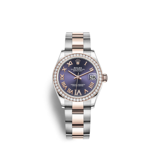Rolex Datejust 31, Oystersteel, 18kt Everose Gold and diamonds, Ref# 278381RBR-0019