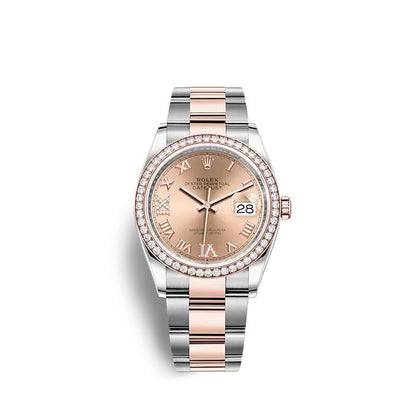 Rolex Datejust 36 Oystersteel and Everose gold Ref# 126281RBR-0016