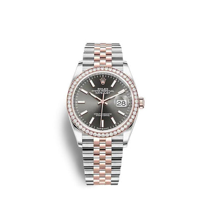 Rolex Datejust 36 Oystersteel and Everose gold Ref# 126281RBR-0001