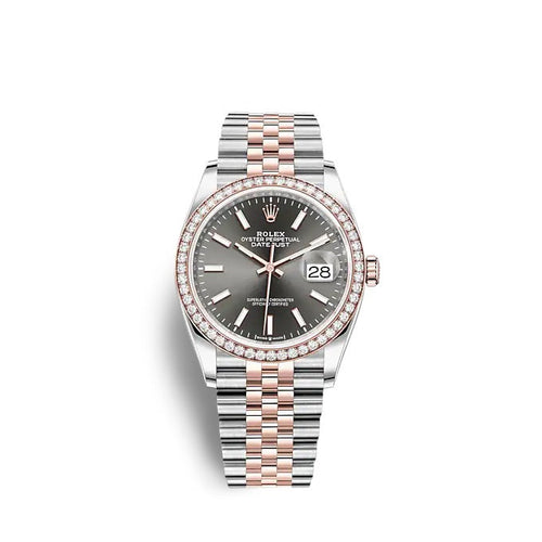 Rolex Datejust 36 Oystersteel and Everose gold Ref# 126281RBR-0001