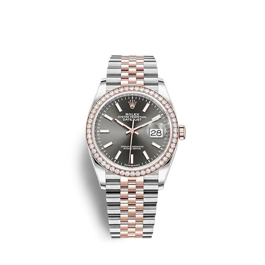 Rolex Datejust 36 Oystersteel and Everose gold Ref# 126281RBR-0001