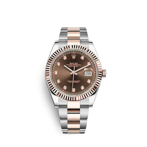 Rolex Datejust 41 Oystersteel and Everose gold Ref# 126331-0003