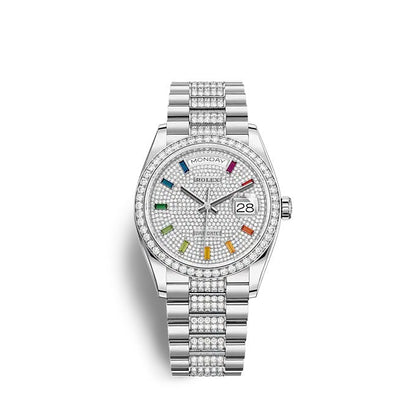 Rolex Day-Date 36 White gold Ref# 128349RBR-0012