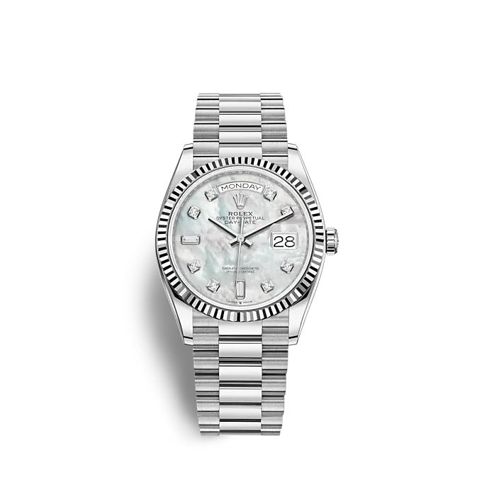 Rolex Day-Date 36 White gold Ref# 128239-0007
