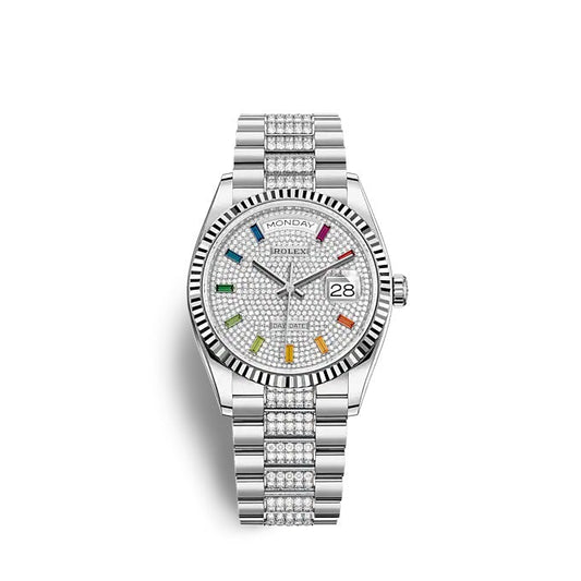 Rolex Day-Date 36 White gold Ref# 128239-0027