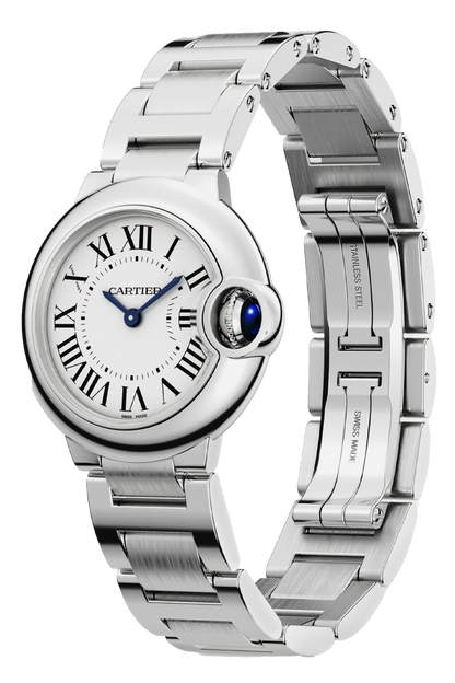 Unworn Cartier Ballon Bleu de Cartier, Stainless Steel, 28mm, Ref# WSBB0067, box and papers