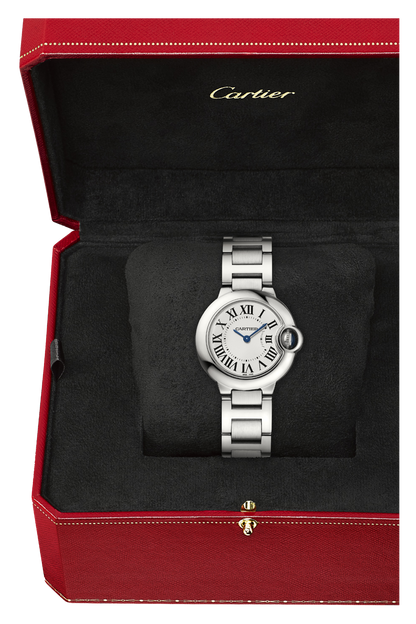 Unworn Cartier Ballon Bleu de Cartier, Stainless Steel, 28mm, Ref# WSBB0067, box and papers